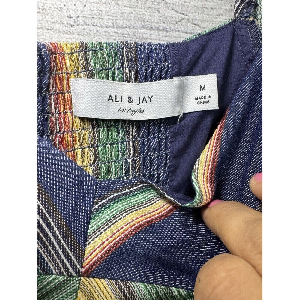 New Anthropologie Lauren Puff-Sleeved Jumpsuit by Ali & Jay  SIZE M - Picture 6 of 9